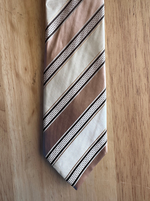 Ivory Tan Wide Tie