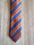Orange and Blue Striped Boy's Tie
