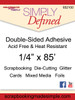 Simply Defined 1/4" Wide Double Sided Adhesive