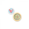 Sizzix Framelits Die Set 5PK with Stamps - Circles & Icons, Hearts & Star