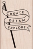 Hero Arts Wood Mounted Stamps - Explore Banner