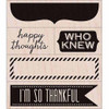 Hero Arts Wood Mounted Stamps - Happy Thoughts