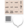 Hero Arts Wood Mounted Stamps - Awesome Messages Mini Tub
