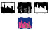Simply Defined Kaleidoscope Layering Stencils MAR 2021 Release - Manhattan Skyline