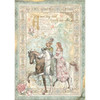 Stamperia Sleeping Beauty A4 Rice Paper Sheet - Prince On Horse