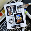 Hero Arts 6"x8" Clear Stamps - Art Meowseum