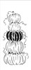 The Crafters Workshop Slimline Stencils - Stacked Pumpkins