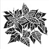 The Crafters Workshop 6x6 Stencils - Poinsettia