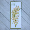 The Crafters Workshop Layered Slimline Stencil - Joy Feather