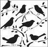 The Crafters Workshop 6x6 Stencils - Birds