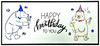 Creative Expressions Designer Boutique 6x8in Stamp Set- Musical Birthday
