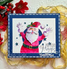 Creative Expressions Festive Paper Cuts Cut & Lift Collection & 6x8in Companion Stencil Bundle - Jolly Santa
