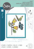 Sizzix A5 Clear Stamps Set 8PK With Stencil by Stacey Park - Cosmopolitan, Farfallina Sizzix A5 Clear Stamps Set 8PK With Stencil by Stacey Park - Cosmopolitan, Farfallina