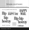Simple and Basic Clear Stamp - Hip Hip Hooray