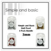 Simple and Basic Half Pearl 4 Pack Bundle - 3mm Simple and Basic Half Pearl 4 Pack Bundle - 3mm