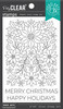 Hero Arts 4x6in Clear Stamps - Poinsettia Pattern