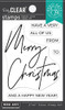 Hero Arts Clear Stamps - Greetings Merry Christmas