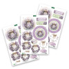 Katy Sue Designs Die Cut 3D Decoupage - Lavender Wreath Katy Sue Designs Die Cut 3D Decoupage - Lavender Wreath