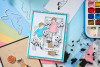 Sizzix A5 29PK Clear Stamps With 12PK Framelits Dies by 49 and Market - Play Time