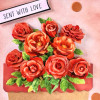 Katy Sue Designs Die Cut 3D Decoupage, Pack of 3 - Flower Patch