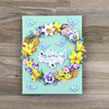 Katy Sue Designs Die Cut 3D Decoupage, Pack of 3 - Spring Wreath