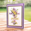 Katy Sue Designs Die Cut Decoupage, 3 Pack - Lilac Floral Cross