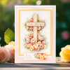 Katy Sue Designs Die Cut Decoupage, 3 Pack - Wooden Cross & Roses