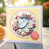 Katy Sue Designs Die Cut Decoupage, 3 Pack - Dove with Flowers