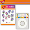 Hearty Crafts Easy 3D Toppers with Free JeJe Foam Tape - Blue Violet Flowers