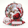 Katy Sue Designs Die Cut 3D Decoupage, Pack of 3 - Reindeer Kisses Bauble