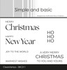 Simple and Basic Clear Stamps - Merry Christmas Simple and Basic Clear Stamps - Merry Christmas