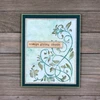 IndigoBlu Cling Rubber Stamps - Floral Swirl