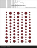 Simple and Basic Matte Enamel Dots, 77pcs - Wine Red