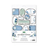 Katy Sue Designs Serenity Foiled Sentiment Toppers, 2 sheets