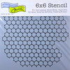 The Crafters Workshop 6x6 Stencils - Chickenwire Reversed
