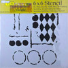 The Crafters Workshop 6x6 Stencils - Halequin Circles