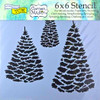 The Crafters Workshop 6x6 Stencils - Evergreens