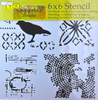 The Crafters Workshop 6x6 Stencils - Raven Mosaic