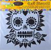 The Crafters Workshop 6x6 Stencils - Sugar Skull