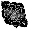 The Crafters Workshop 6x6 Stencils - Large Rose