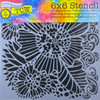 The Crafters Workshop 6x6 Stencils - Dahlia Blooms