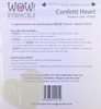 WOW! 6x6in Stencils  - Confetti Heart