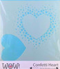 WOW! 6x6in Stencils  - Confetti Heart