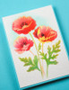 Memory Box Open Studio Stencil Set - Playful Poppies