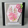 Lisa Horton Crafts 5X7in Embossing Folder with Inset Die and Stencils Bundle - Glorious Garden