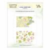 Lisa Horton Crafts 5X7in Embossing Folder with Inset Die and Stencils Set - Floral Background Tags