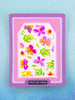 Lisa Horton Crafts 5X7in Embossing Folder with Inset Die and Stencils Set - Floral Background Tags