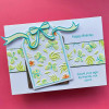 Lisa Horton Crafts 5X7in Embossing Folder with Inset Die and Stencils Set - Floral Background Tags
