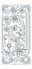 JEJE Produkt Peel-off Double Stick Clear Stickers 10/Pack Bundle - Flowers and Butterflies