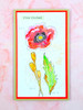 IndigoBlu A5 Cling Rubber Stamp by Kay Halliwell-Sutton - Giant Poppy